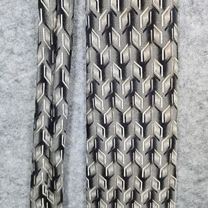 Pierre Cardin Necktie Geometric Black‎ & Beige All Silk Made In USA 4"x59"